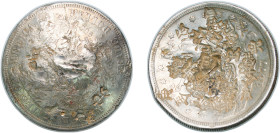 United States Federal republic 1877 S 1 Dollar "Trade Dollar" Silver (.900) San Francisco Mint (9519000) 27.12g VF Chopmarked KM 108