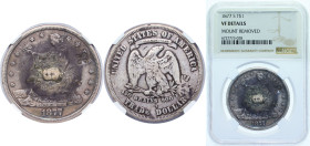 United States Federal republic 1877 S 1 Dollar "Trade Dollar" Silver (.900) San Francisco Mint (9519000) 27.22g NGC VF Mount Removed KM 108