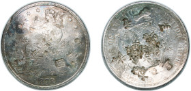 United States Federal republic 1878 S 1 Dollar "Trade Dollar" Silver (.900) San Francisco Mint (4162000) 27.12g VF Chopmarked KM 108