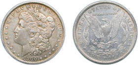 United States Federal republic 1900 O 1 Dollar "Morgan Dollar" Silver (.900) New Orleans Mint (12590000) 26.73g AU KM 110