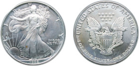 United States Federal republic 1992 1 Dollar "American Silver Eagle" (Bullion Coin) Silver (.999) Philadelphia Mint (5540068) 31.23g BU KM 273 Schön 2...