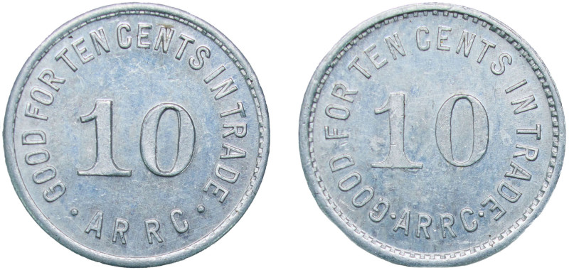 United States pre-federal and private/territorial 1935 10 Cents (Alaska) Alumini...