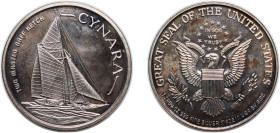 United States Federal republic ND Medal - Cynara Silver (.999) 31.38g PF