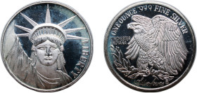 United States Federal republic ND Medal - Liberty Silver (.999) 31.1g BU