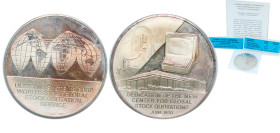 United States Federal republic 1970 FM Medal - Ultronic Systems Corporation Solid Sterling Silver The Franklin Mint (2490) 26.8g PF Franklin SCI-12