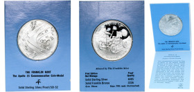 United States Federal republic 1971 FM Medal - Apollo 15 Solid Sterling Silver The Franklin Mint 26.6g PF Franklin SCI-52