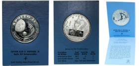 United States Federal republic 1971 FM Medal - Apollo 14 Solid Sterling Silver The Franklin Mint (6477) 26.6g PF Franklin SCI-37