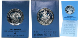 United States Federal republic 1971 FM Medal - Azteca Numismatica Solid Sterling Silver The Franklin Mint (6277) 26.6g PF Franklin SCI-63