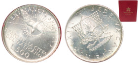 Vatican City City State 1963 500 Lire (Sede Vacante) Silver (.835) Rome Mint (200000) 11g BU KM 75