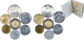 Vatican City City State 1986 R Coinage Set - Ioannes Paulus II (7 Lots) Rome Mint BU