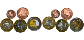 Vatican City City State 2002 Coinage Set (5 Lots) BU