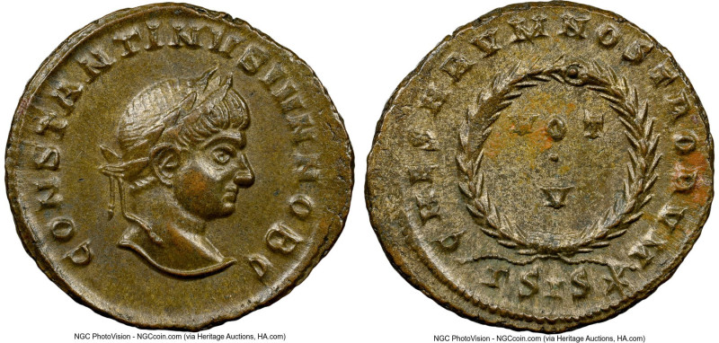 Constantine II, as Caesar (AD 337-340). AE3 or BI nummus (19mm, 2.88 gm, 1h). NG...