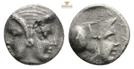 MYSIA. Lampsakos. (4th century BC). AR Obol. 1.13 g. 11.5 mm