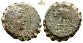 SELEUKID KINGS. Antiochos VI Dionysos, 144-142 BC. (Bronze, 23,2 mm, 8,51 g,
