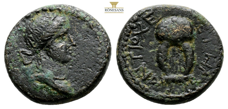 Seleucis and Pieria. AE 15. Year 108 = 59/60 AD. Antioch. Times of Nero. 4 g. 16...