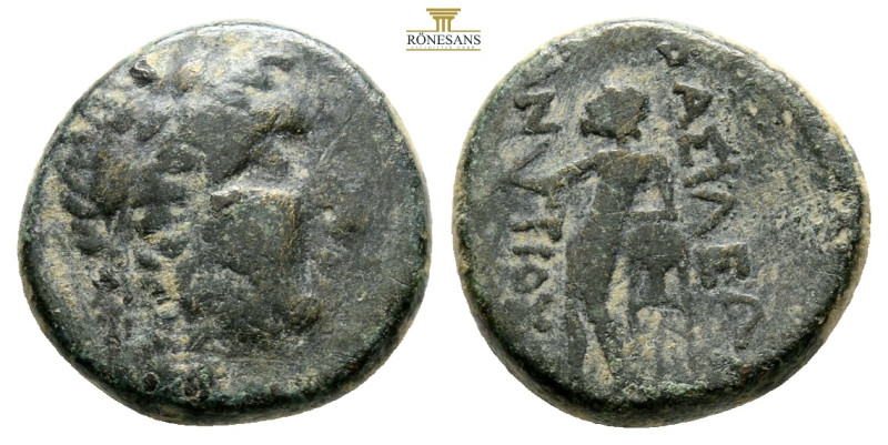 SELEUKID KINGDOM. Antiochos III Megas.(Circa 223-187 BC).AE Sardes (3,61 g. 16,2...