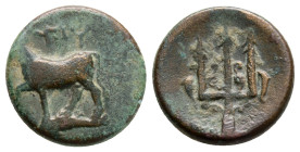THRACE. Byzantion. (Circa 340-320 BC). AE Bronze (17,3 mm 3,5 g.)

.