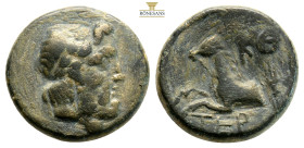 Psidia. AE Termessos. 17. 72-71 BC. 5 g. 17,6 mm.