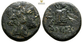PONTOS. Amisos. Time of Mithradates VI Eupator (Circa 105-90 or 90-85 BC). Ae. 8,7 g. 20,9 mm.