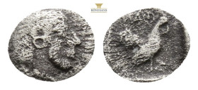 Greek coins silver obol 0,19 g. 7,2 mm.