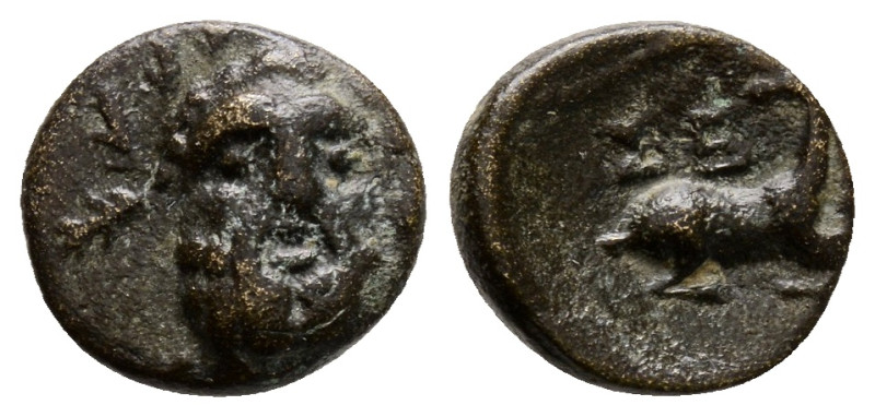 Pisidia, Selge. civic issue. 1st - 2nd centuries B.C. AE, 1,5 g. 12,8 mm.