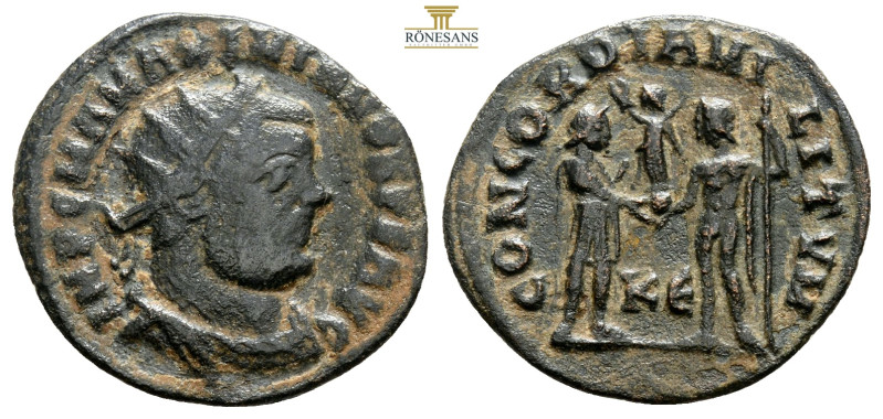 Maximianus Herculius, 286-305 AD. Radiatus. 2,6 g. 22 mm. Cyzicus