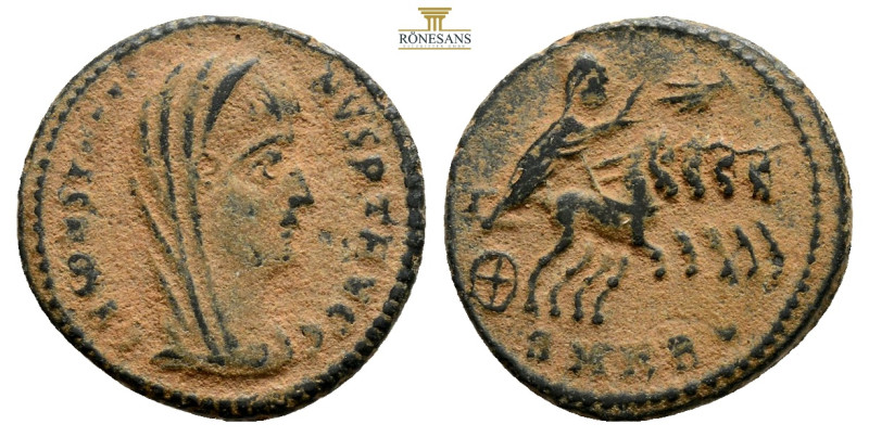 Divus Constantine I Æ Nummus. Constantinople, AD 330. 1,8 g. 16,6 mm.