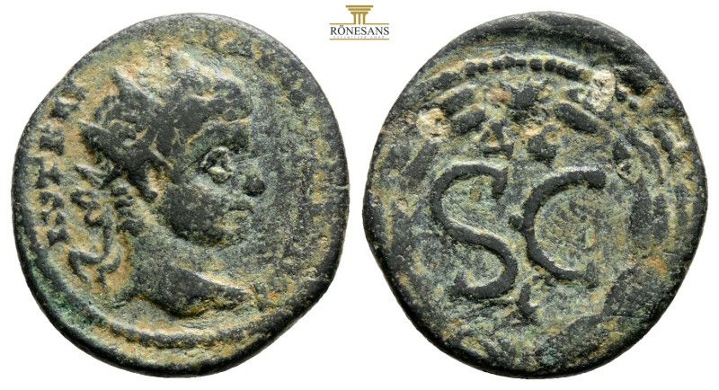 Seleucis and Pieria. Antioch. Elagabalus AD 218-222. As Æ 21,4 mm., 3,8 g.