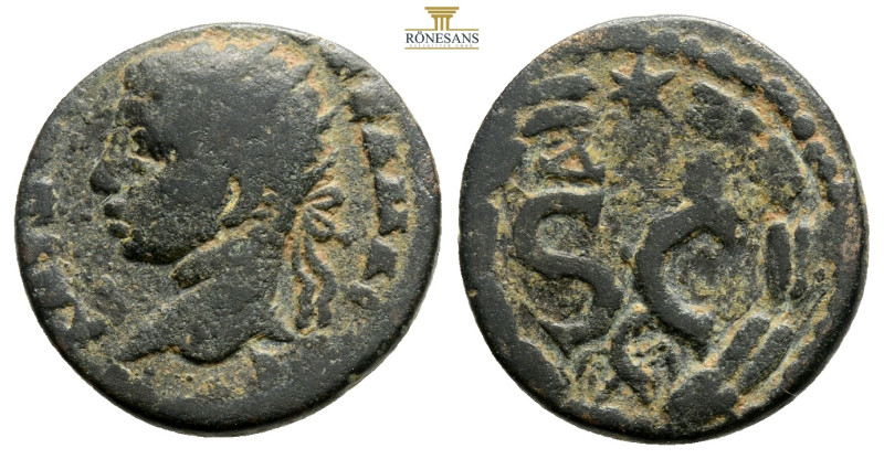 Seleucis and Pieria. Antioch. Elagabalus AD 218-222. As Æ 19,1 mm., 3,6 g.