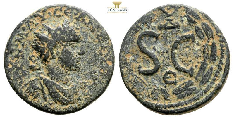 Seleucis and Pieria. Antioch. Elagabalus AD 218-222. As Æ 19,6 mm. 4 g.