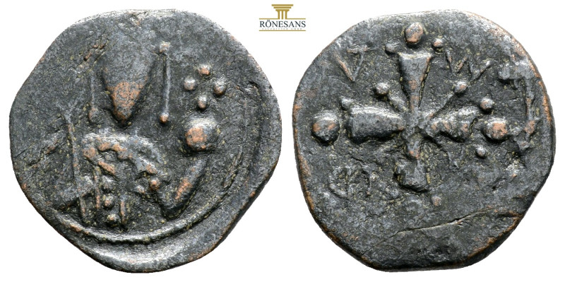 Byzantine Anatolian coins, AE 1,9 g. 19,1 mm.