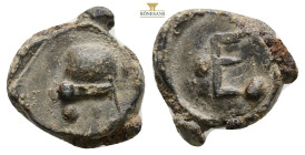 Byzantine lead seals, 3,2 g. 14,5 mm.