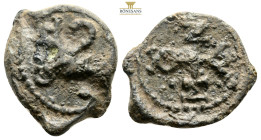 Byzantine lead seals, 8,4 g. 22,2 mm.