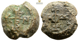 Byzantine lead seals, 13,4 g. 23,8 mm.