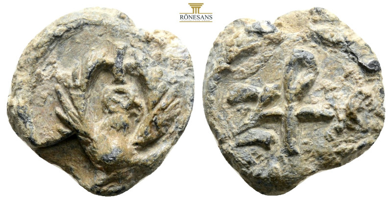 Byzantine lead seals, 6,4 g. 18,5 mm.
