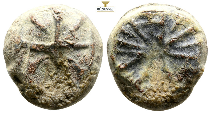 Byzantine lead seals, 10,4 g. 21,6 mm.