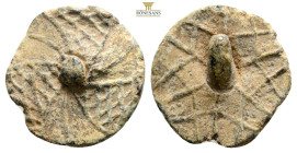 Byzantine lead object, 2,6 g. 17,4 mm.