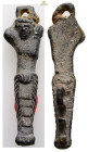 ANCIENT ROMAN BRONZE STATUETTE..Ae 18,4 g. 61,3 mm.