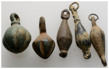 Ancient bronze figure, 5 pieces