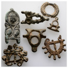 Ancient bronze figure, 7 pieces