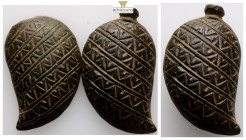 Ancient bronze figure, 2 pieces 18,9 g.