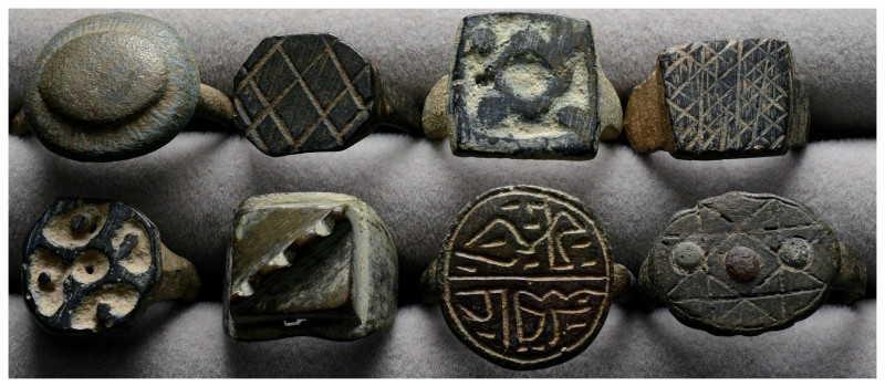 Ancient bronze ring, 8 pieces