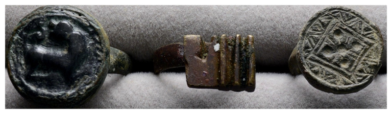 Ancient bronze ring, 3 pieces