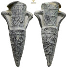 ANCIENT ROMAN LEAD AMPULLA.. 13,7 g. 43,8 mm