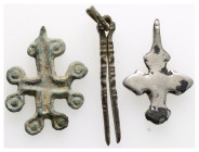 Ancient bronze figure, 3 pieces