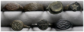 Ancient bronze ring, 7 pieces