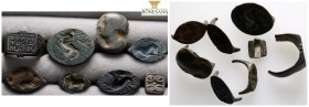 Ancient bronze ring, 9 pieces