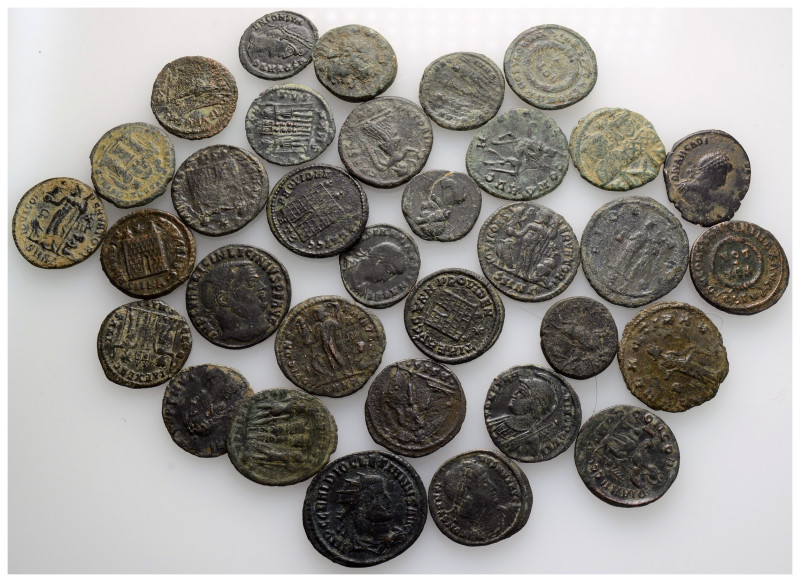 Ancient Bronze Coins, 33 Pieces, Sold As Seen, No Returns.