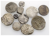 Ancient Bronze Coins, 11 Pieces, Sold As Seen, No Returns.