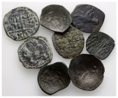 Ancient Bronze Coins, 8 Pieces, Sold As Seen, No Returns.